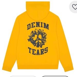 Denim Tears Denim University Zip Hoodie – Yellow – Size Medium – NWT